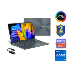 Asus Zenbook (UX325EA-KJ287T) Laptop –Core I7–1165G7-16GB RAM–1TB SSD-13.3" OLED–Intel Iris X–Win 10–Pine Grey