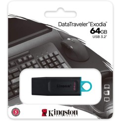Kingston 64GB DataTraveler Exodia USB 3.2 Flash Drive DTX/64GB