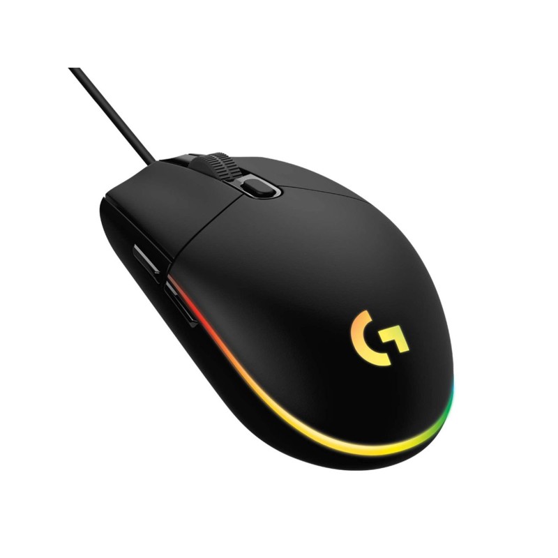 Logitech G203 Lightsync Gaming Mouse with Customizable RGB Lighting