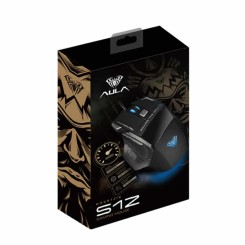 AULA S12 Gaming Mouse up to 4800 DPI with 7 Customized Marco Keys Breath Lighting for Computer PC Laptop
