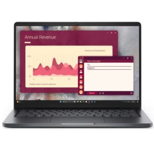 Dell Pro 14 Laptop – Intel Core 5 120U, 8GB DDR5-5600 RAM, 512GB SSD, 14" FHD+ (1920x1200) 300 nits Anti-Glare Display, Integrated Intel Graphics, Fingerprint Reader, Backlit Keyboard with Copilot Key, Ubuntu, Magnetite Color, 3 Years Warranty