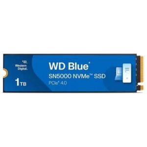 WD Blue SN5000 NVMe SSD 2TB - PCIe Gen4 x4, 5,150MB/s Read & 4,850MB/s Write - WDS200T4B0E