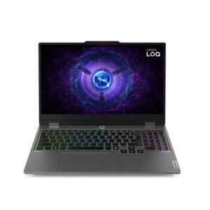 Lenovo LOQ15IRX9 (83DV00FRAX ) Intel Core i7-13650HX, 14C – 24GB DDR5 RAM – 512GB SSD NVMe – RTX 3050 6GB GDDR6 – 15.6″ FHD (1920×1080) IPS 300nits , 100% sRGB, 144Hz – Dos – Luna Grey – 1 Year