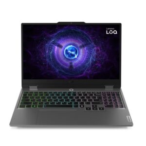 Lenovo LOQ 15IRX9 ( 83GS00SKED) Intel Core i5-12450HX, 8C- 12GB DDR5 RAM -512GB SSD NVMe - RTX 2050 4GB GDDR6 - 15.6″ FHD 144Hz 100% sRGB - Win 11 Home - Luna Grey - 2 Years Warranty