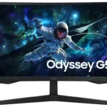 Samsung Odyssey G5 G55C 32 Inch, QHD VA Curved Gaming Monitor, 165Hz,1MS, Black- LS32CG552EMXEG