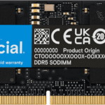 Crucial 16GB DDR5-4800 SODIMM 16GB capacity, DDR5 1.1V, 5600MT/s speed, CL46